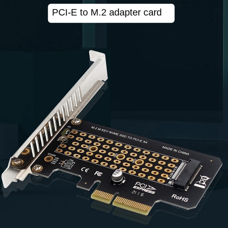 SSD M2 NVME to PCIE X4 Adapter High Baffle/High Height Baffle SSD M.2 NVME to PCI-E 4.0 3.0 4X  Adapter Board